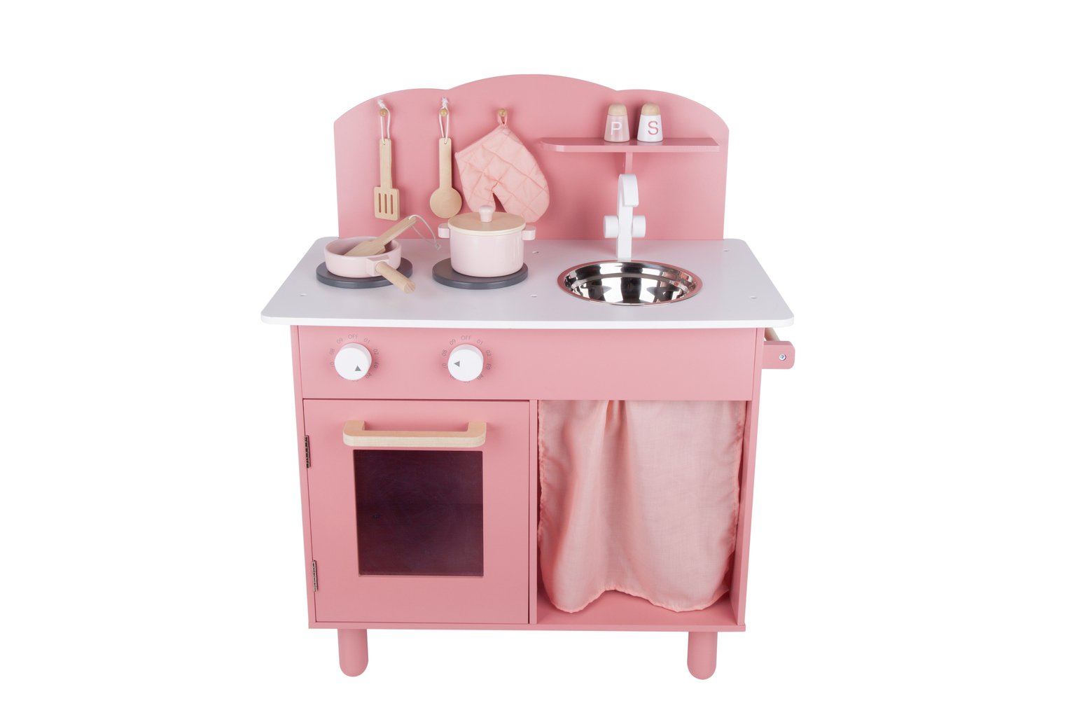 Chad Valley Country Wooden Kitchen - Pink