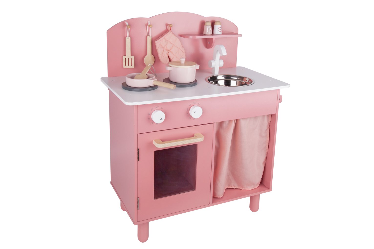 wooden kitchen set argos