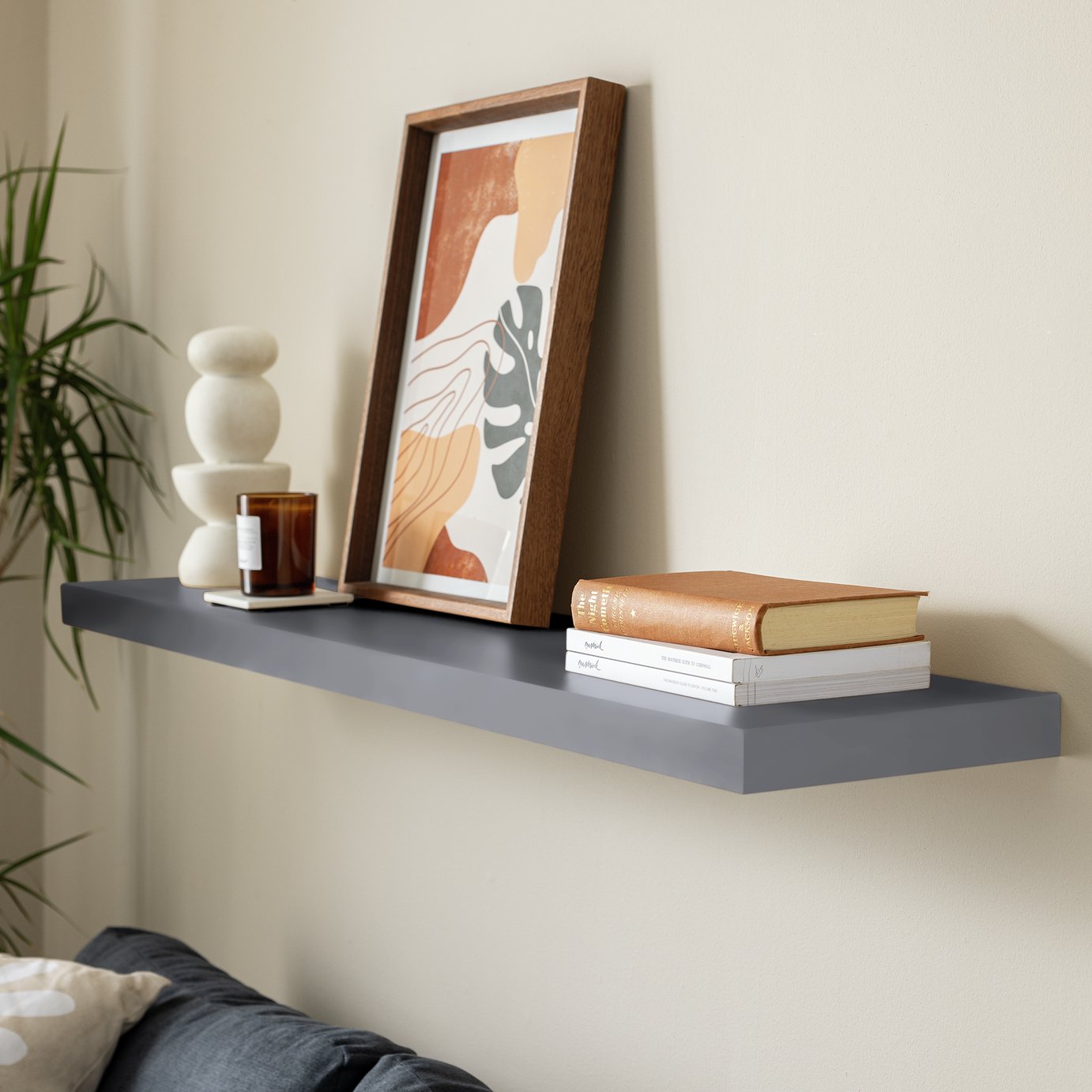 Habitat Jak 120cm Floating Shelf - Grey