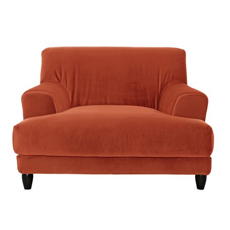 Habitat Askem Velvet Cuddle Chair - Orange