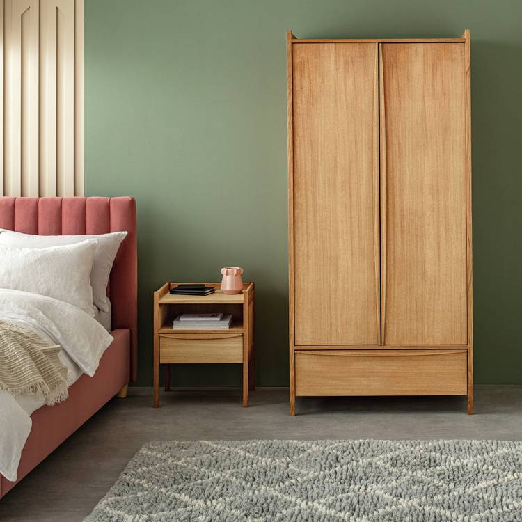 Habitat Derwent 3 Piece 2 Door Wardrobe Set - Oak 0