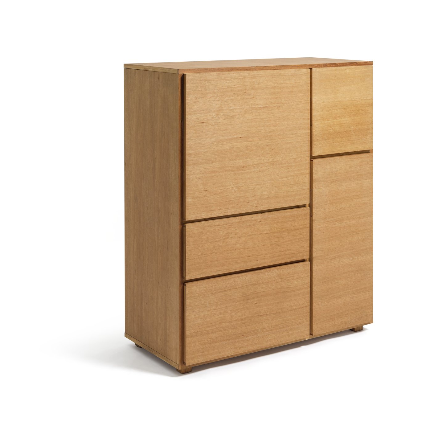 Habitat Block 4 Door Storage Cabinet - Oak