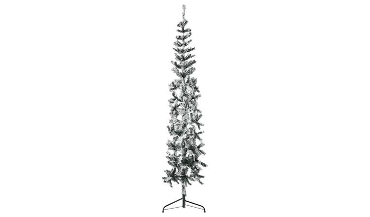 Walplus 324 Tips Slim Half Artificial Christmas Tree - Green - 240 cm