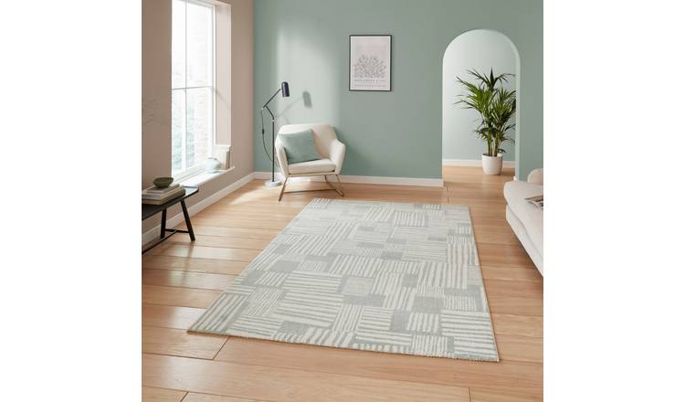 Mega Flooring Green Modern Abstract Rug - 120 x 170cm