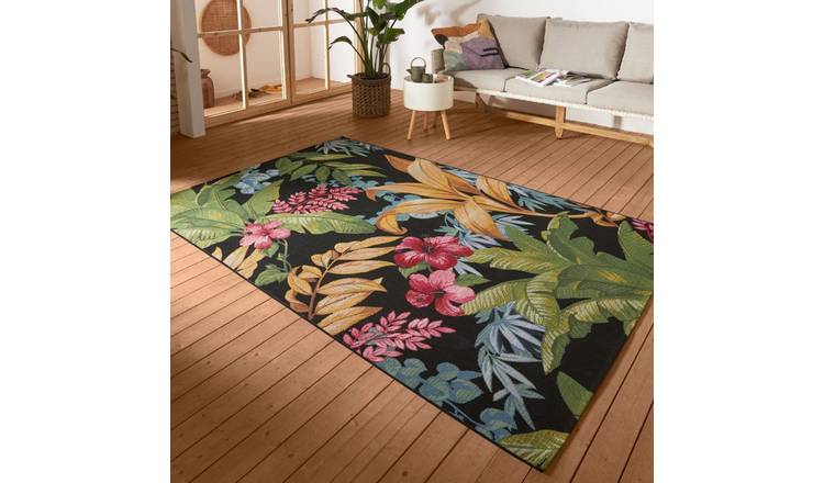 Hanse Home Multicoloured Tropical Flowers Flair Indoor Outdoor Rug - 120 x 180cm