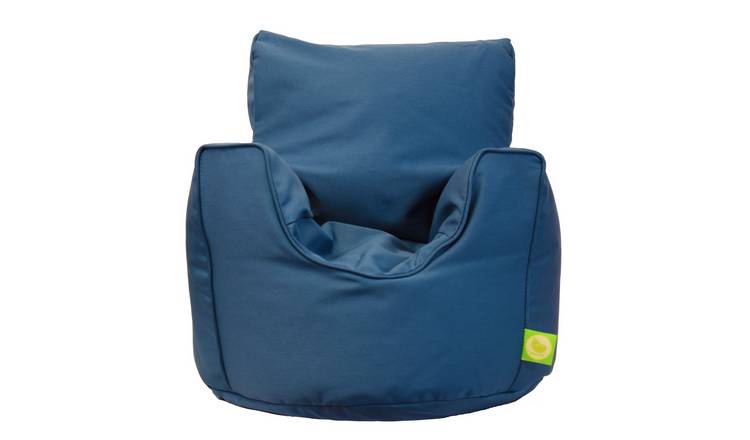 Bean Lazy Cotton Bean Bag Armchair Toddler Size French Blue