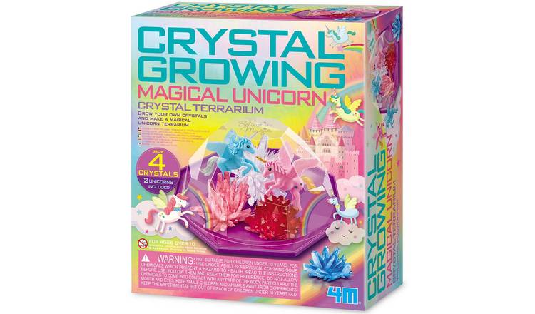 4M Crystal Growing Magical Unicorn Crystal Terrarium - 10 Years +