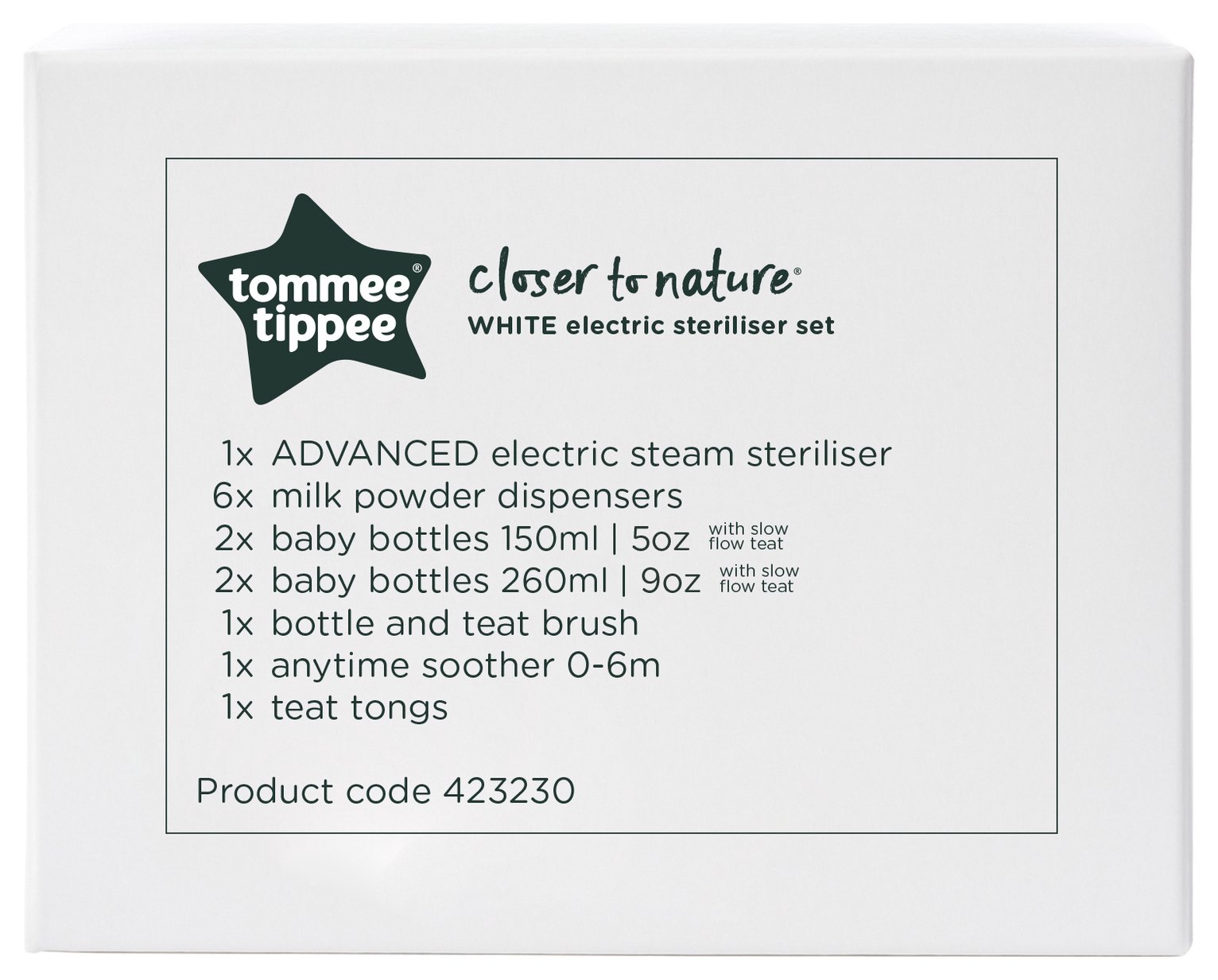 tommee tippee super steam steriliser