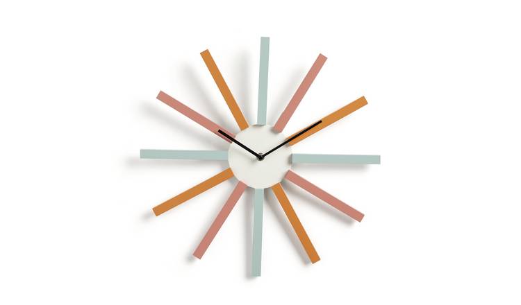 Habitat Spectrum Wall Clock - Multicoloured