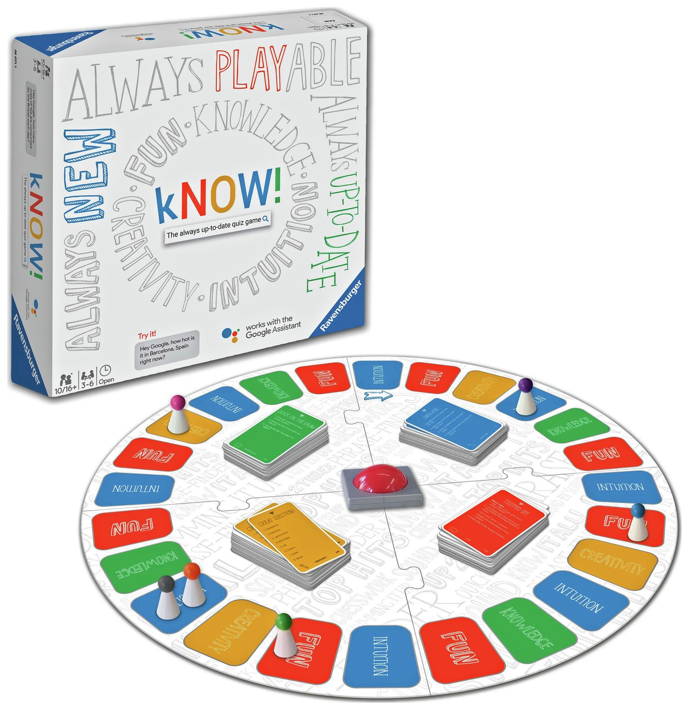 Ravensburger kNOW! quiz game powered by the Google Assistant