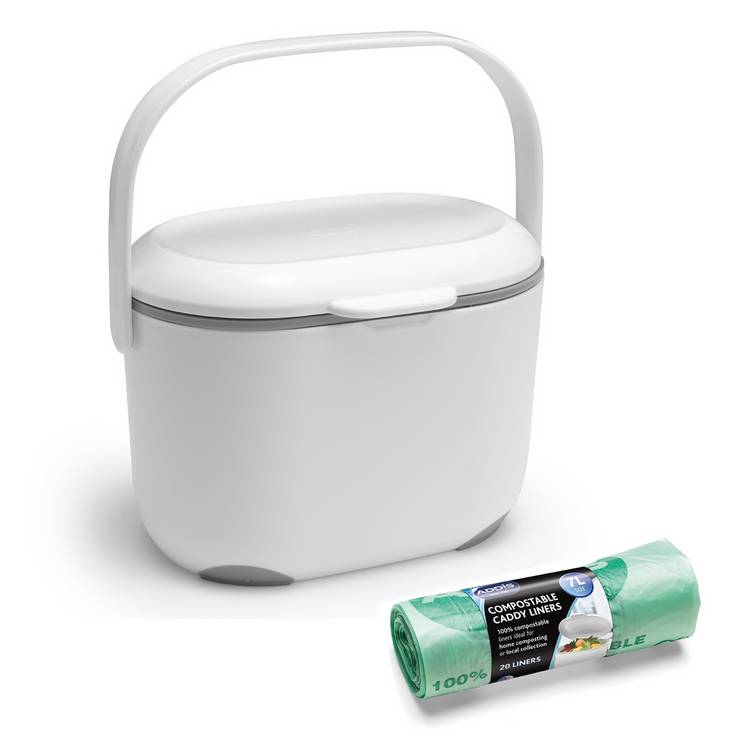 Addis Compost Caddy with Bags - Grey 0