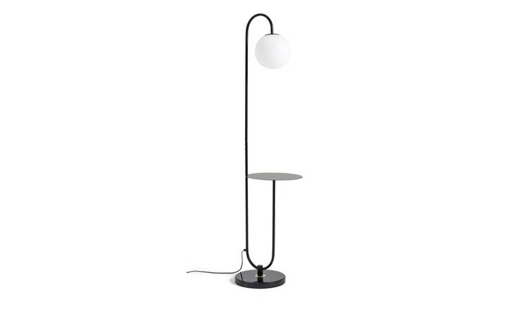 Tall lamp deals shelf