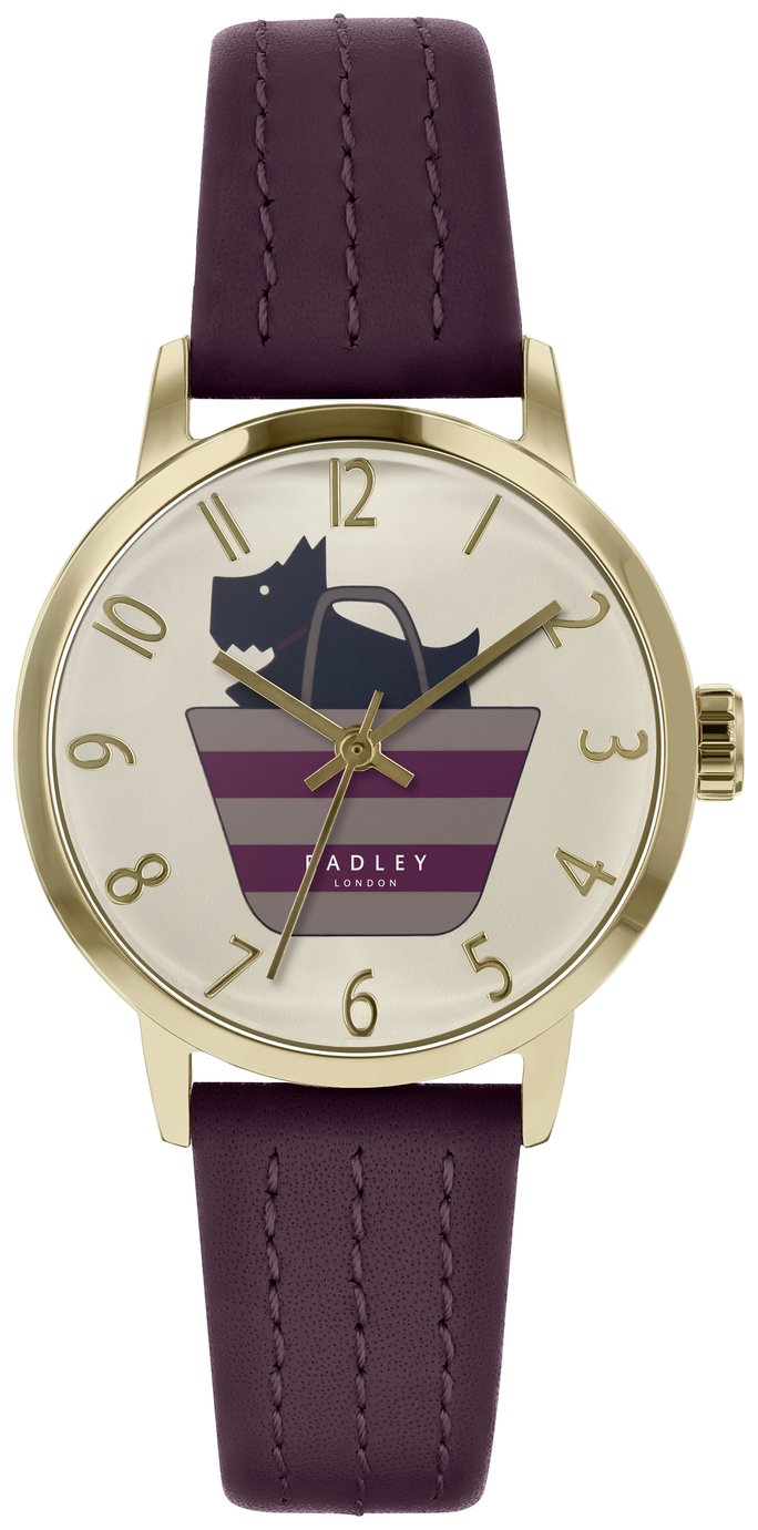 Radley Ladies Purple Leather Strap Watch