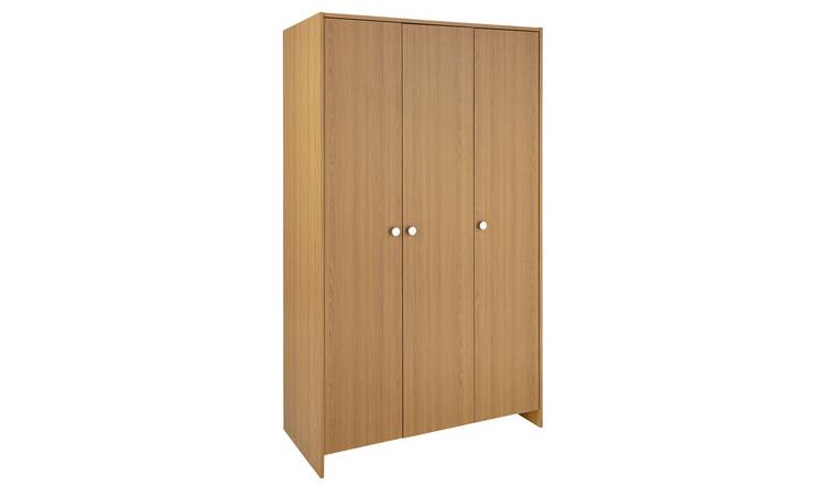 Buy Argos Home Seville 3 Door Wardrobe - Oak Effect | Wardrobes | Argos