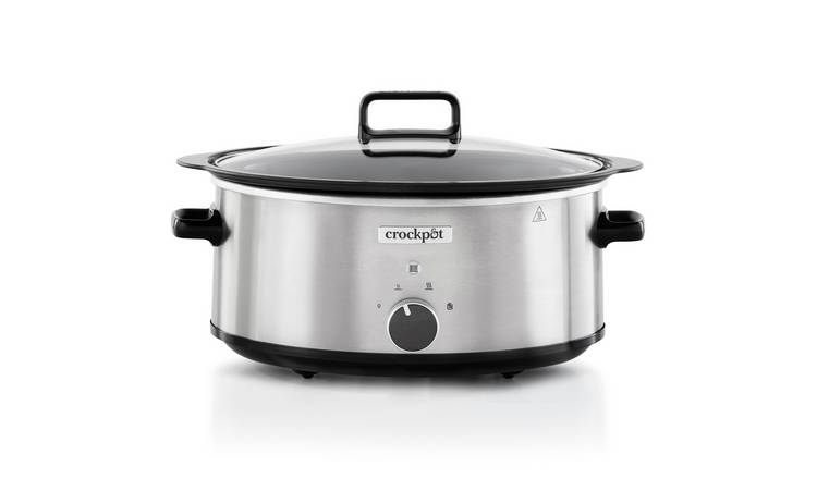 Crockpot 6.5L Sizzle and Stew Slow Cooker - Stainless Steel