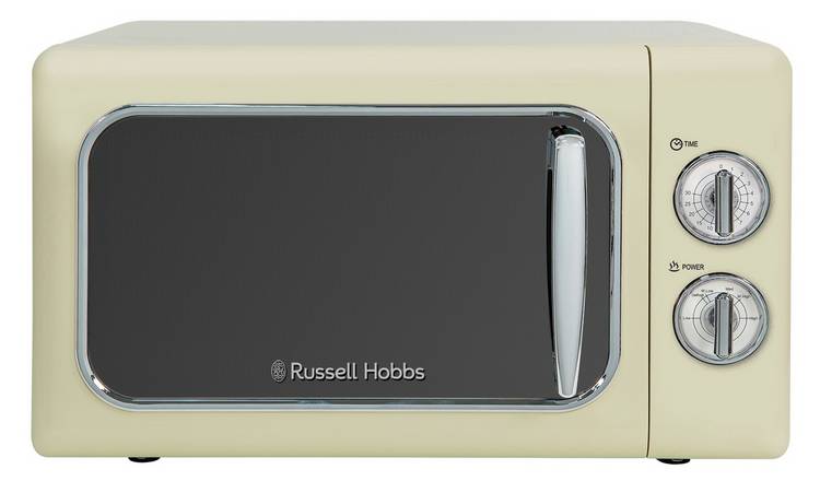 Russell Hobbs 700W Retro Standard Microwave RHMM717C - Cream