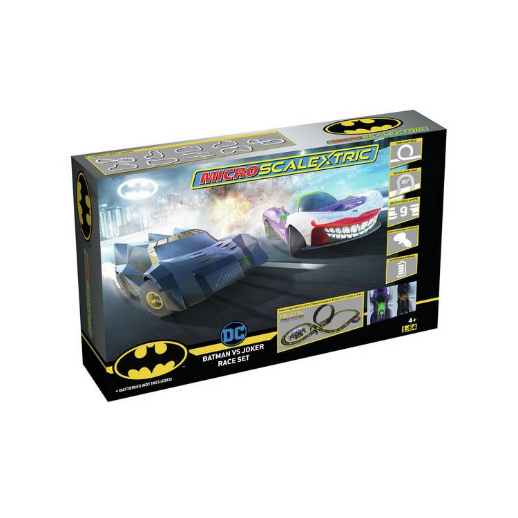 Micro Scalextric 1:64 Batman vs Joker Car Track Set 0