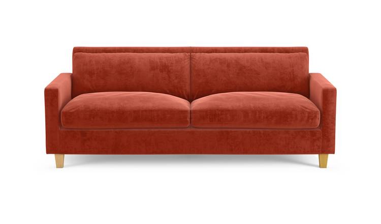 Buy Habitat Chester Seater Sofa Orange | Sofas |