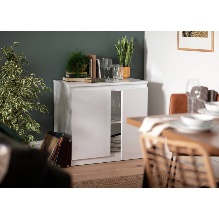 Habitat Jenson 2 Door Sideboard - White Gloss 0