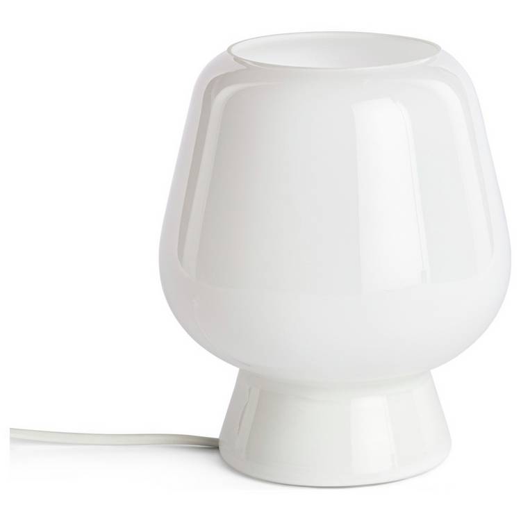 Habitat Lucetta Glass Table Lamp - White 0