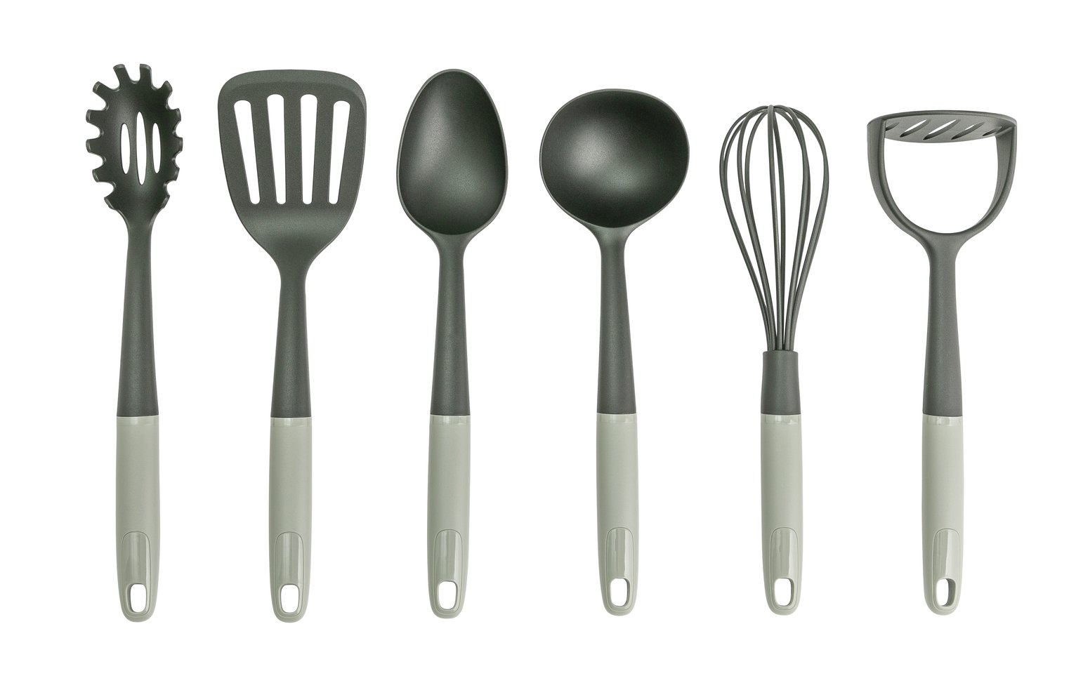 Argos Home 6 Piece Utensil Set with Stand - Black