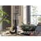 Home 6 Piece Utensil Set with Stand - Black