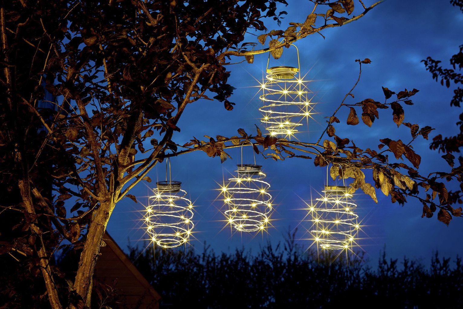 Argos Home Solar Mini Wire Lanterns - 4 Pack