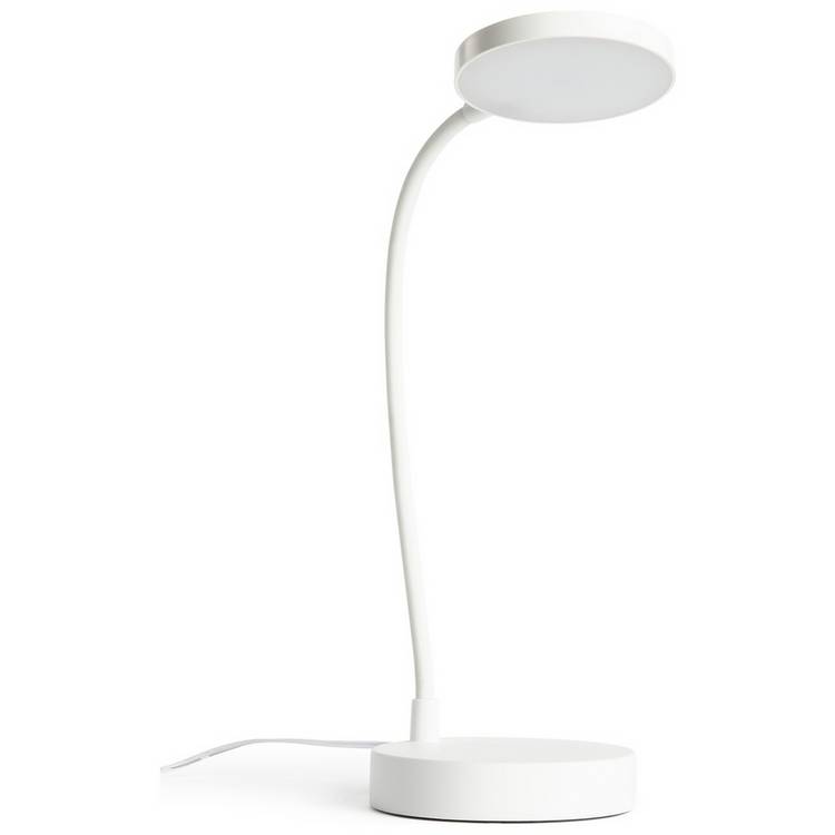 Habitat Mopsa LED Touch Desk Lamp - White 0