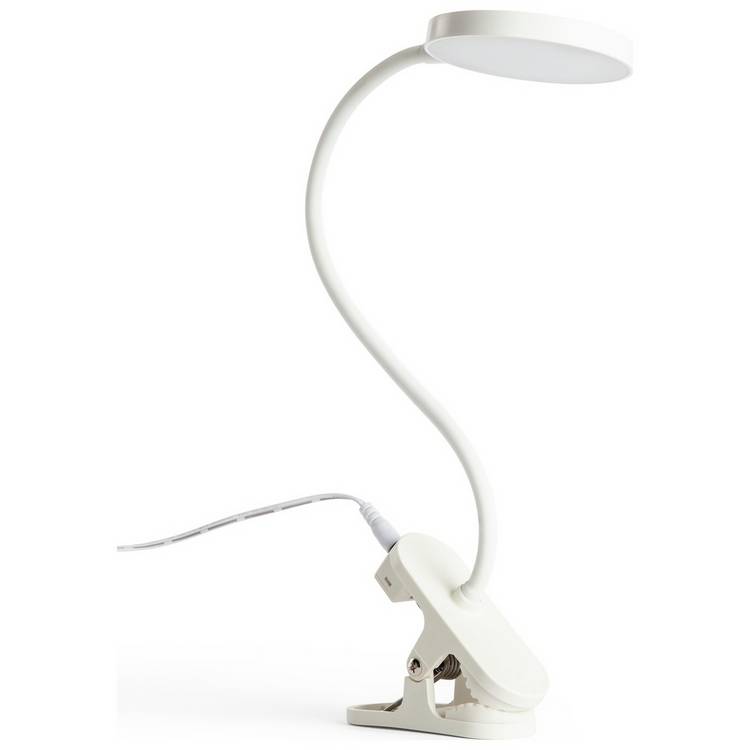 Habitat Mopsa Clip Lamp - White 0