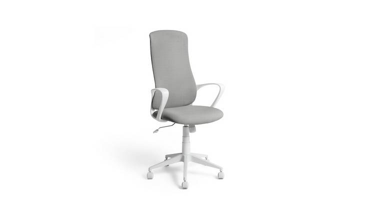 Habitat Quin Fabric Office Chair - Neutral