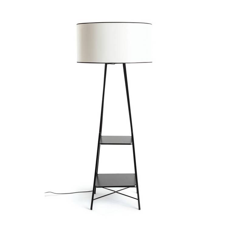 Habitat Thasia Floor Lamp - Black and White 0