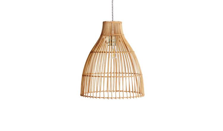 Rattan ceiling clearance lampshade