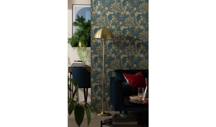 Gold floor outlet lamp argos