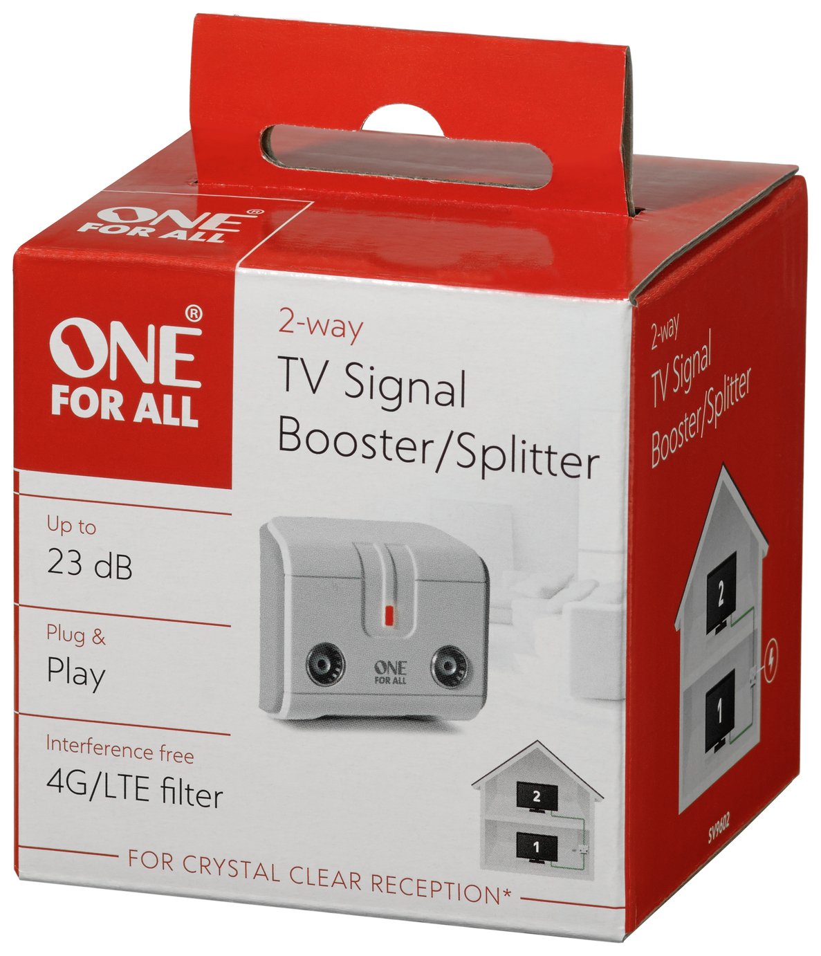 One For All SV9602 2 Way TV Signal Booster Reviews Updated January 2024
