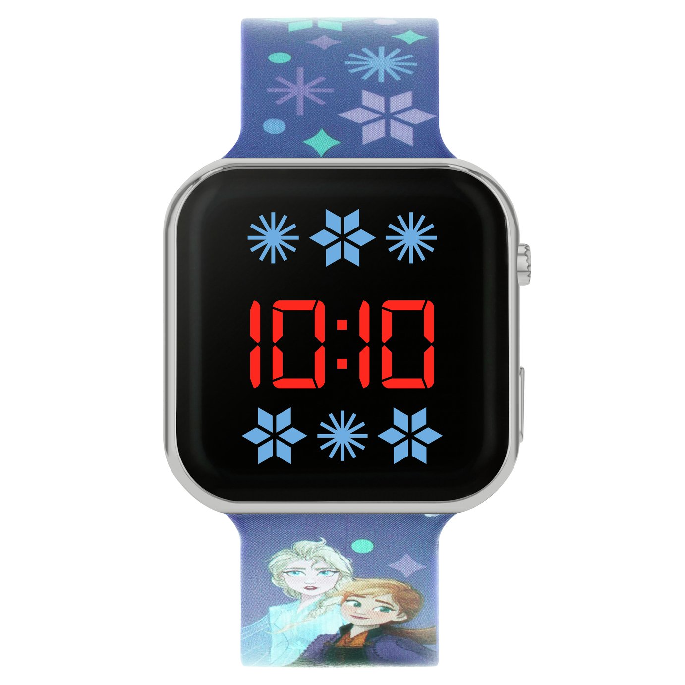 Disney Frozen Kid's Digital Purple Silicone Strap Watch