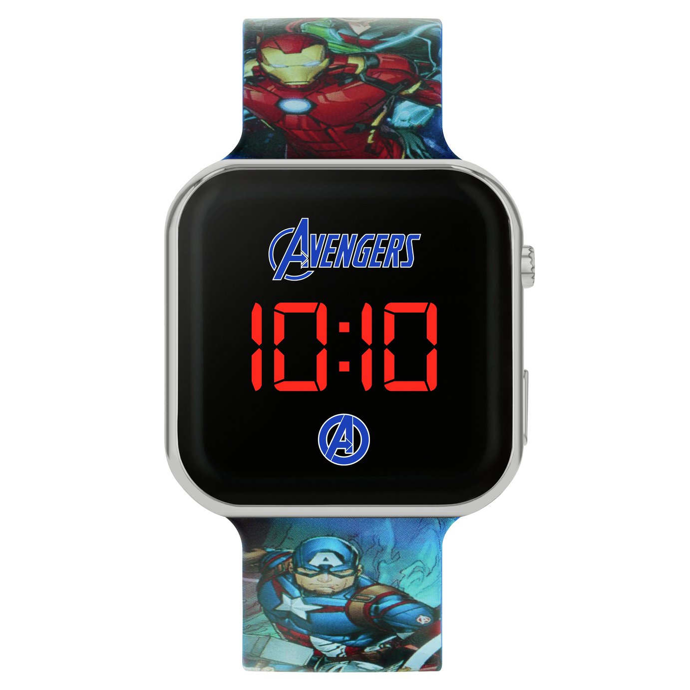 Disney Marvel Avengers Kid's Digital Silicone Strap Watch