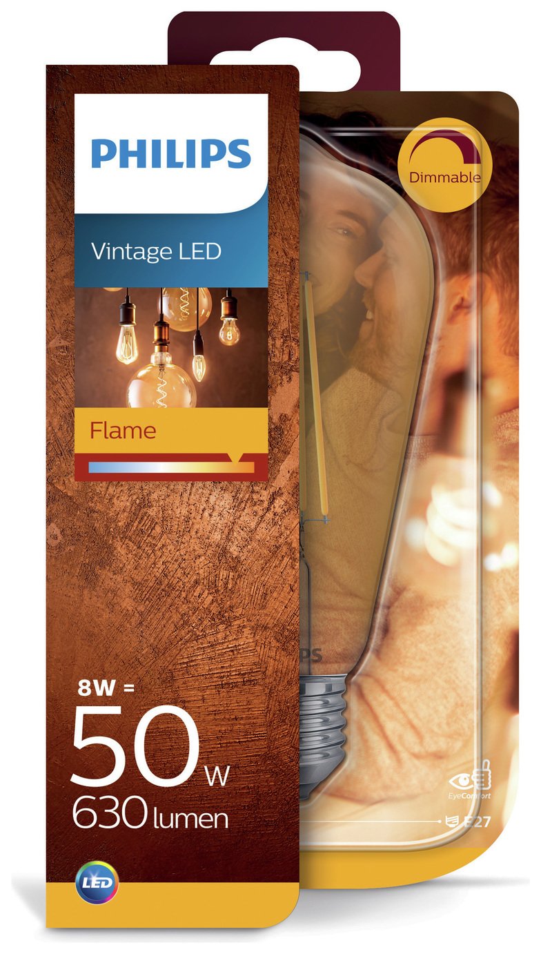 Philips LED Filament E27 8W (50W) Dimmable Light Bulb Review