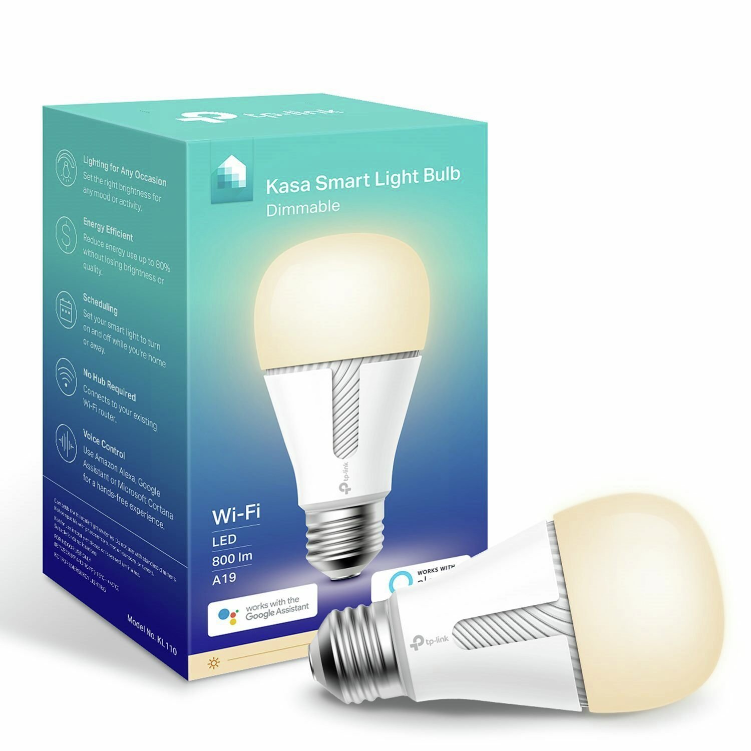 TP-Link KL110 Kasa Smart E27 Wi-Fi Dimmable White Bulb