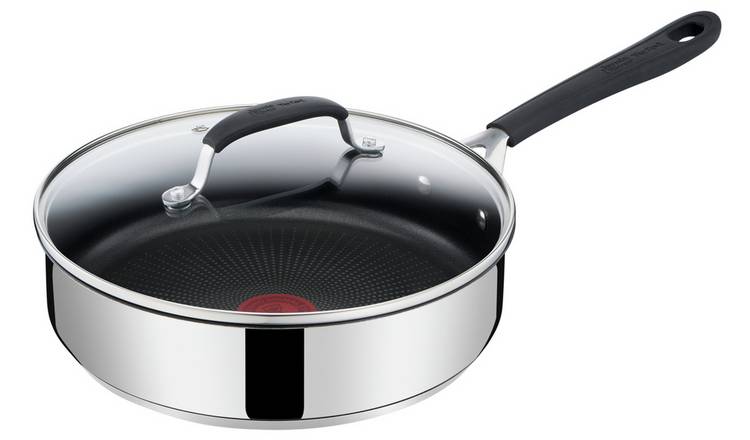 Tefal Emotion Stainless Steel Non-Stick Saute Pan & Lid, 26cm