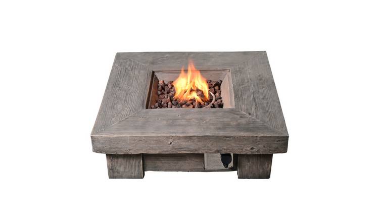 Teamson Home HF11501AA UK Gas Fire Pit With Cover