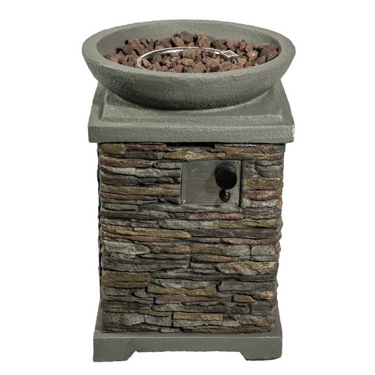 Teamson Home HF29308AA UK Gas Fire Pit With Cover 0