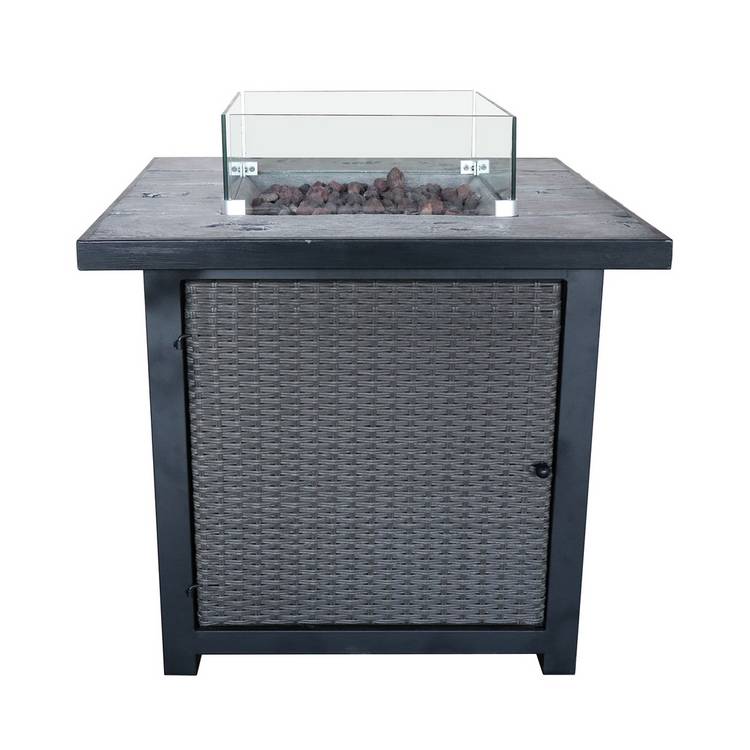 Teamson Home HF25601BA UK Gas Fire Pit With Cover 0