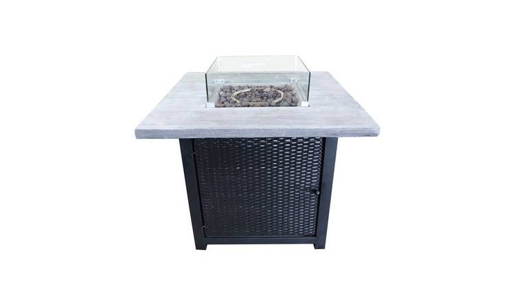 Teamson Home HF34501BA UK Gas Fire Pit With Cover