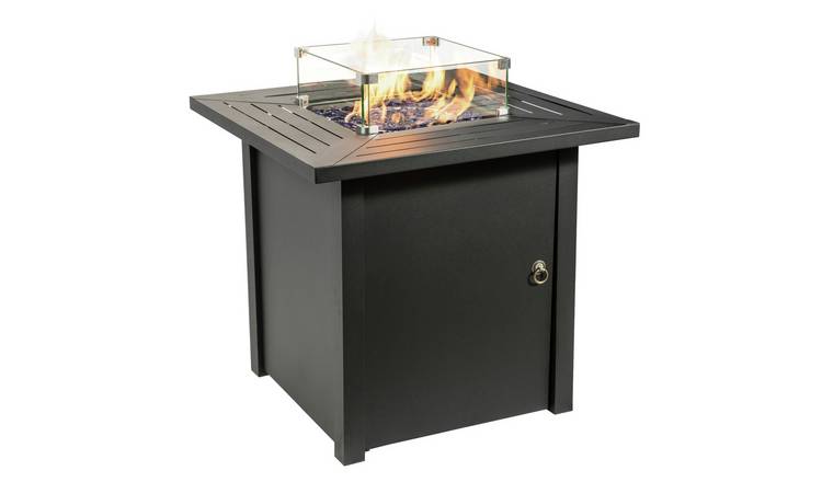 Teamson Home HF45701AA S UK Gas Fire Pit With Cover