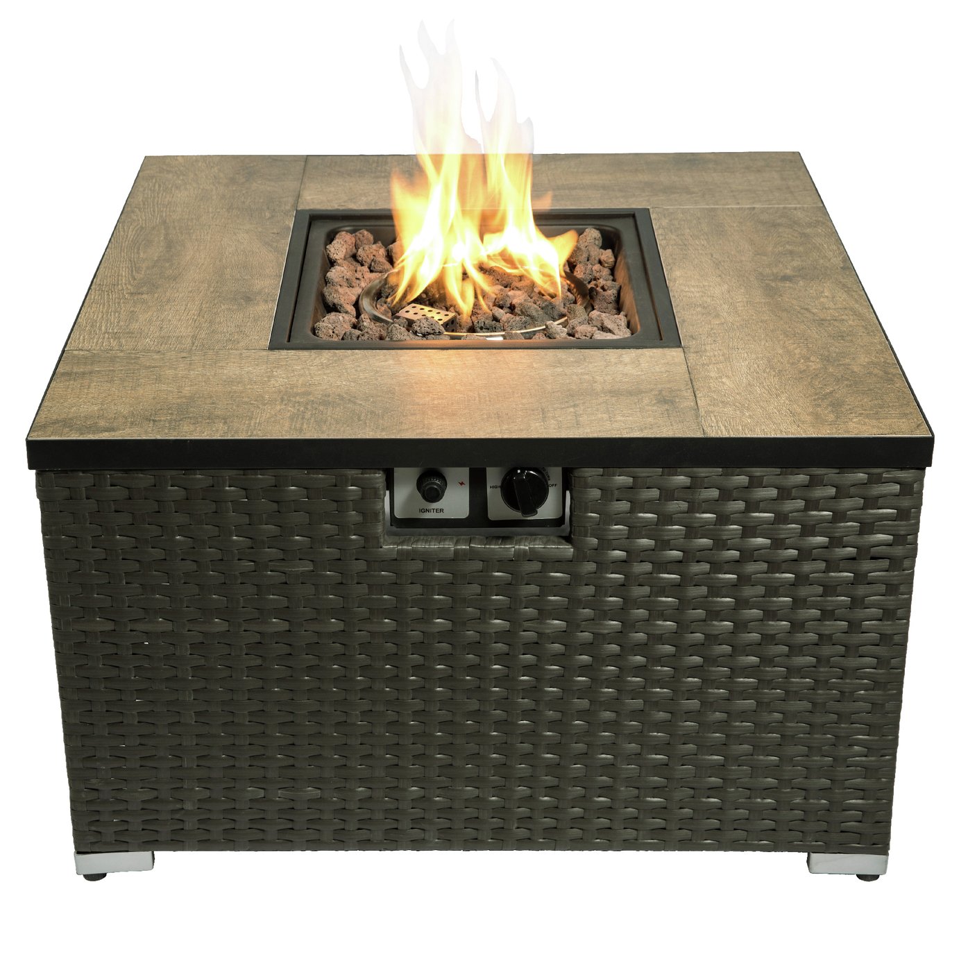 Peaktop HF31188AA UK Gas Fire Pit With Cover