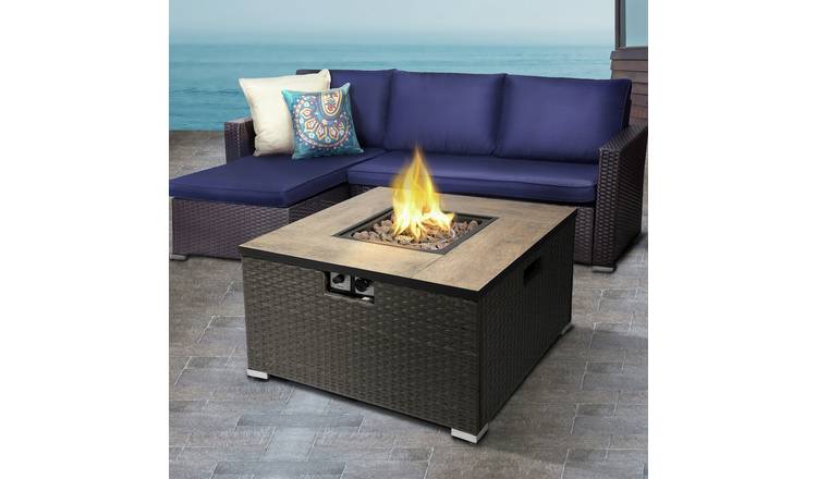 Peaktop HF31188AA UK Gas Fire Pit With Cover