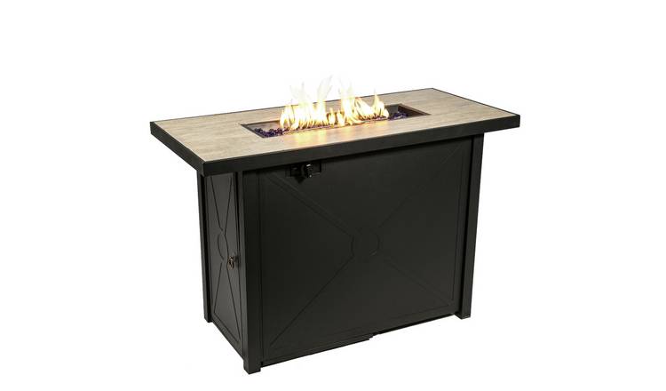 Buy Teamson Home HF42191AA UK Gas Fire Pit With Cover | Chimineas | Argos