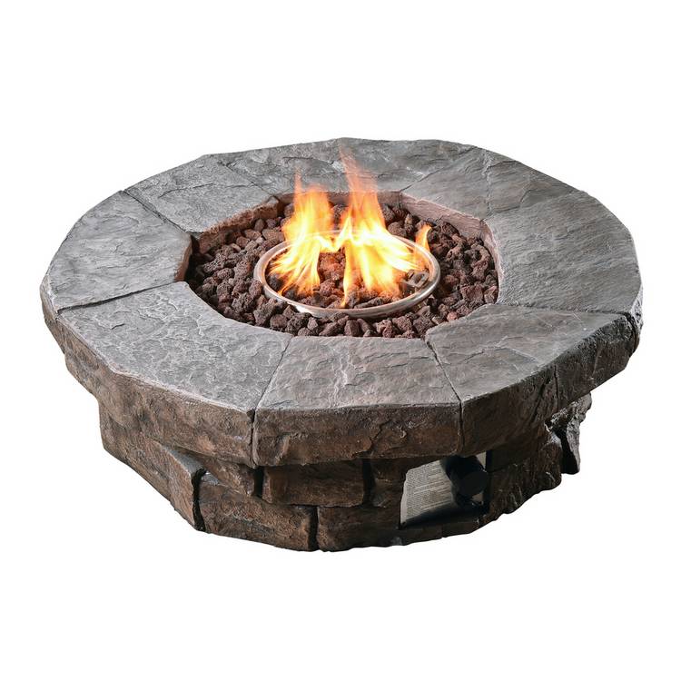 Teamson Home HF11802AA UK Gas Fire Pit With Cover 0