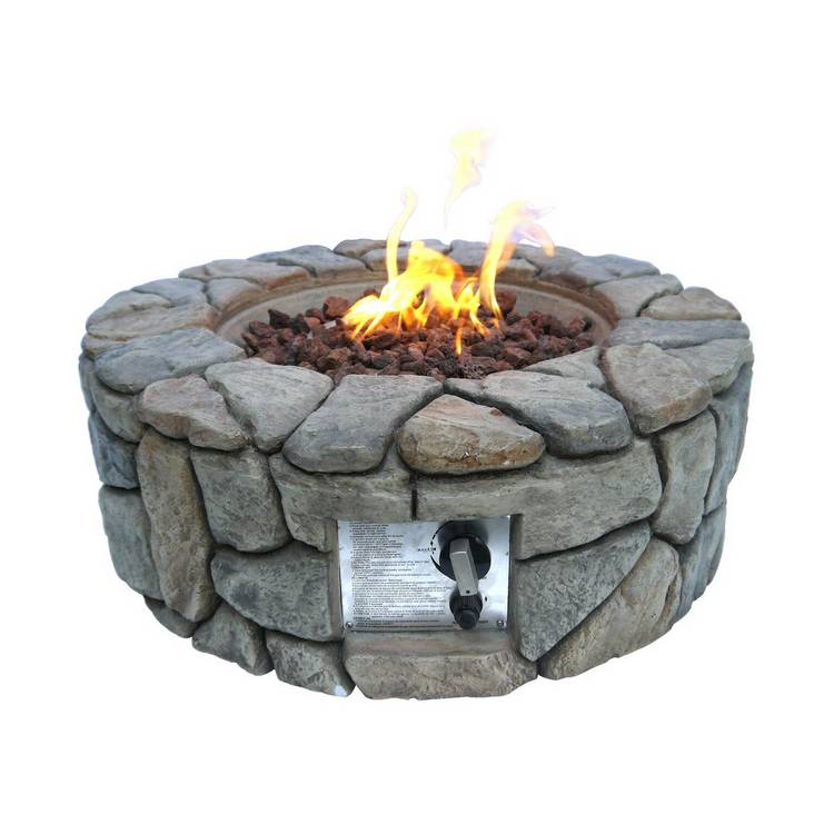 Teamson Home HF09501AA UK Gas Fire Pit With Cover 0