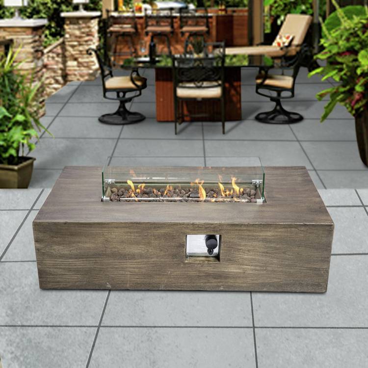 Teamson Home HF48708AA UK Gas Fire Pit With Cover 0